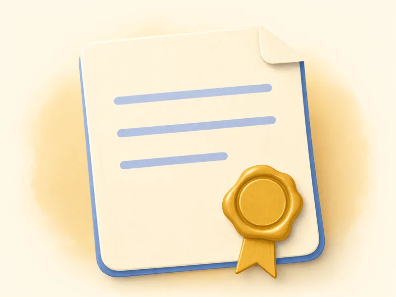 A painted letter with a gold seal